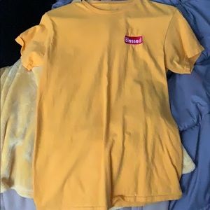 Blessed embroidered yellow/orange t-shirt